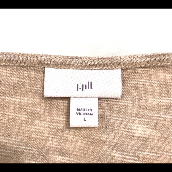 J.Jill NWOT 3/4 Sleeve V-Neck Tee - Picture 7 of 9